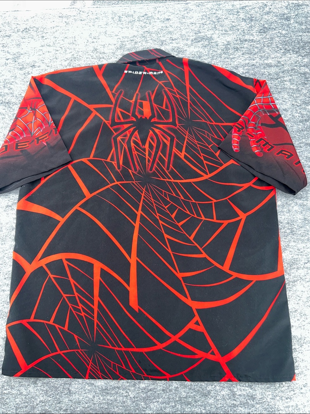 Vtg Marvel Comics 2001 Spider Man Shirt Mens Medium All Over Size XL - Picture 7 of 8